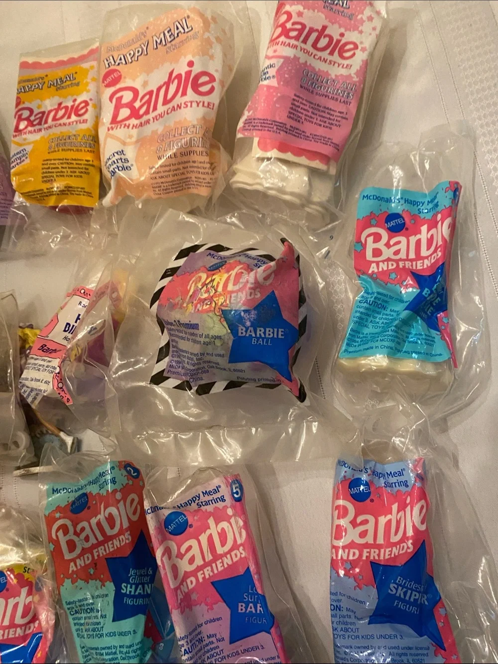 Barbie Happy Meal Toys Mint Condition